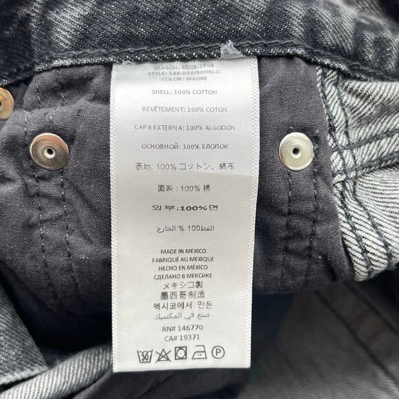 RE/DONE | NWT 90s High Rise Loose Jeans Smoke Black Wash Straight Leg 25 - Picture 15 of 16